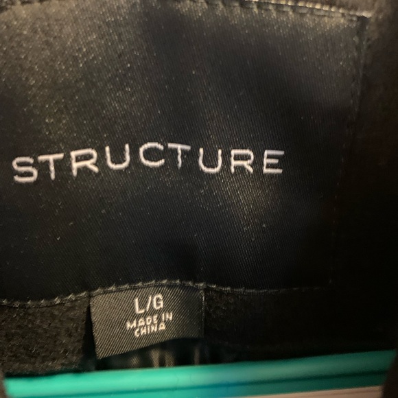 Structure Black, Lined wool-blend jacket in like-new condition size large - Picture 6 of 10